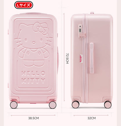 【数量限定】ハローキティ スーツケース ピンク エンボス加工 ｜ 大人可愛い キャリーケース TSAロック搭載 C-60003