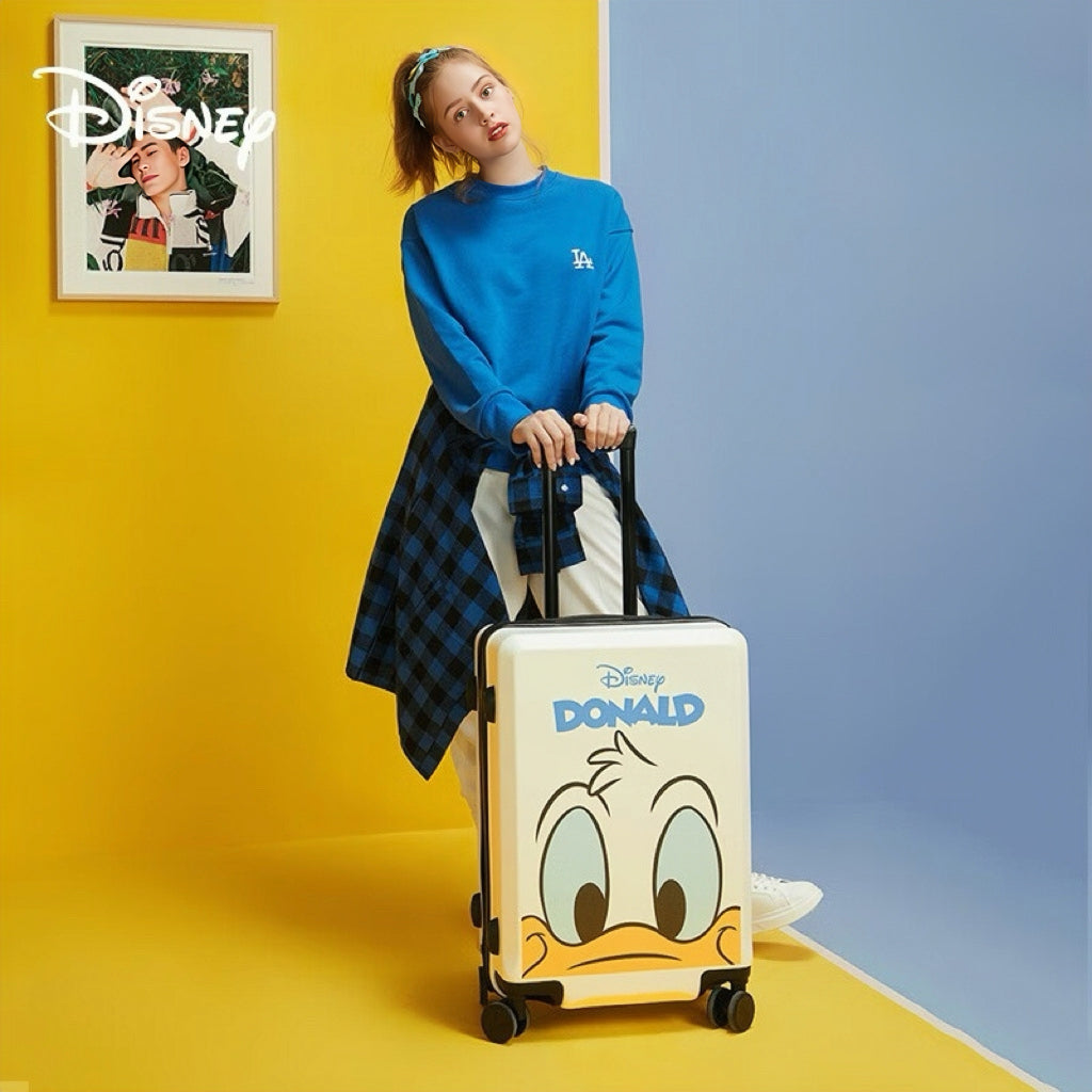 【数量限定】Disney ドナルドダック スーツケース | 注目度No.1！キュートなフェイス柄 キャリーケース C-60002