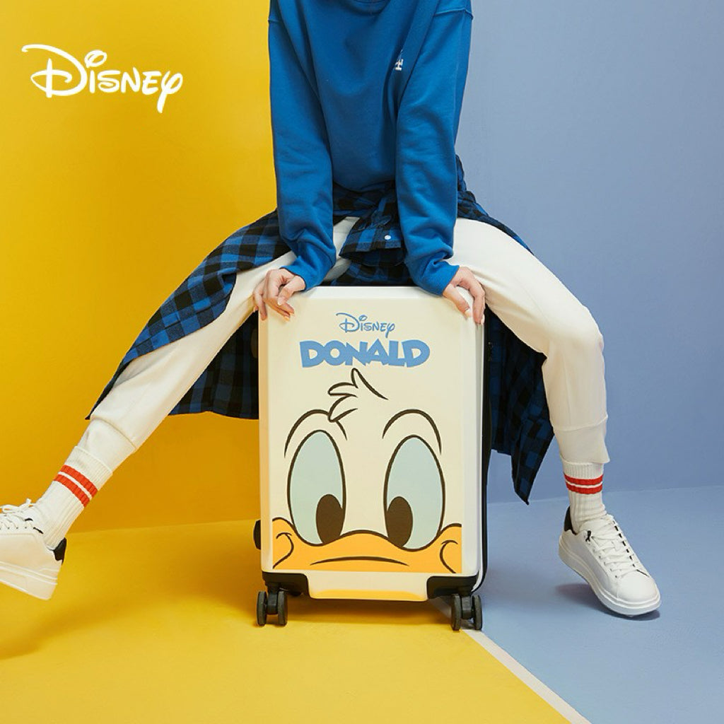 【数量限定】Disney ドナルドダック スーツケース | 注目度No.1！キュートなフェイス柄 キャリーケース C-60002