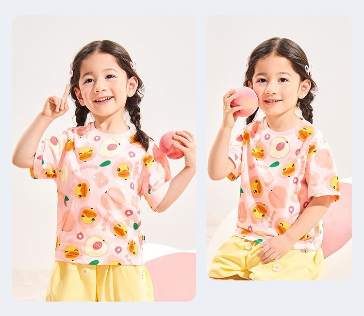 男女兼用 キッズ 夏 カジュアル Tシャツ n-144