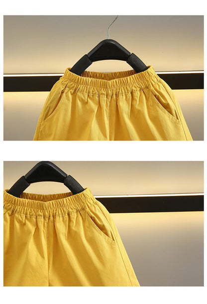 売れ筋 シンプル 半袖 トップス+ショートパンツ セットアップ n-221