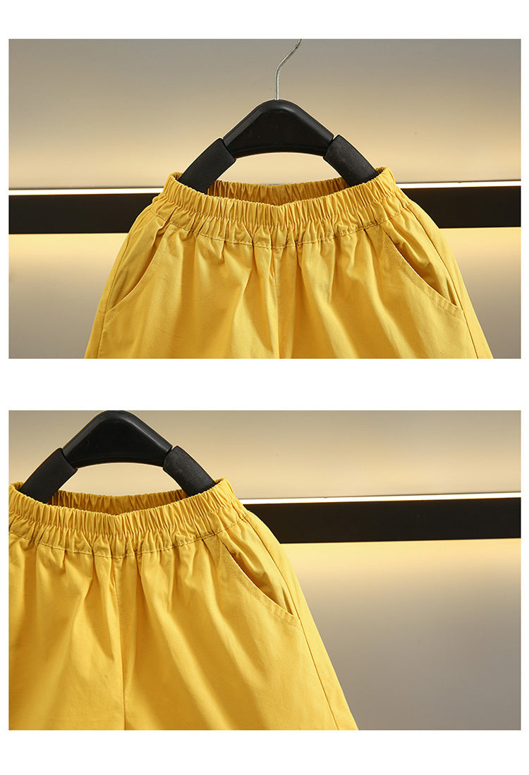 売れ筋 シンプル 半袖 トップス+ショートパンツ セットアップ n-221
