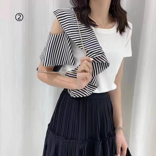 おすすめ 大好評 エレガント 好感度UP カジュアル 全4色 Tシャツ＜U-11898＞