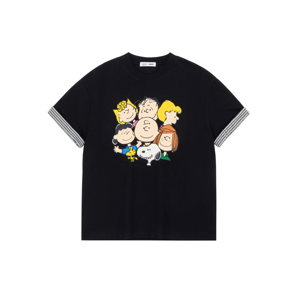 2色展開 男女兼用 折り返し 半袖 Tシャツ C-50047