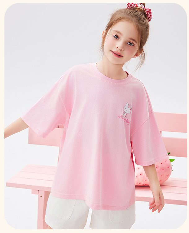 通気性良い 丸首 水染め風 プリント Tシャツ n-113