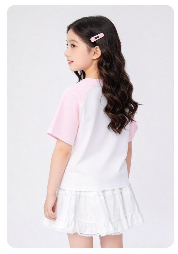 肌に優しい かわいい プリント Tシャツ n-120