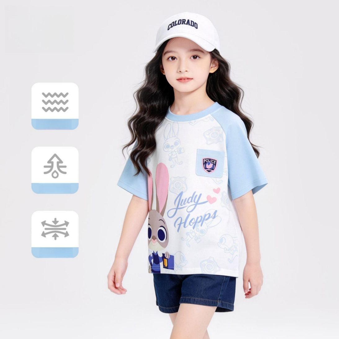 肌に優しい かわいい プリント Tシャツ n-120
