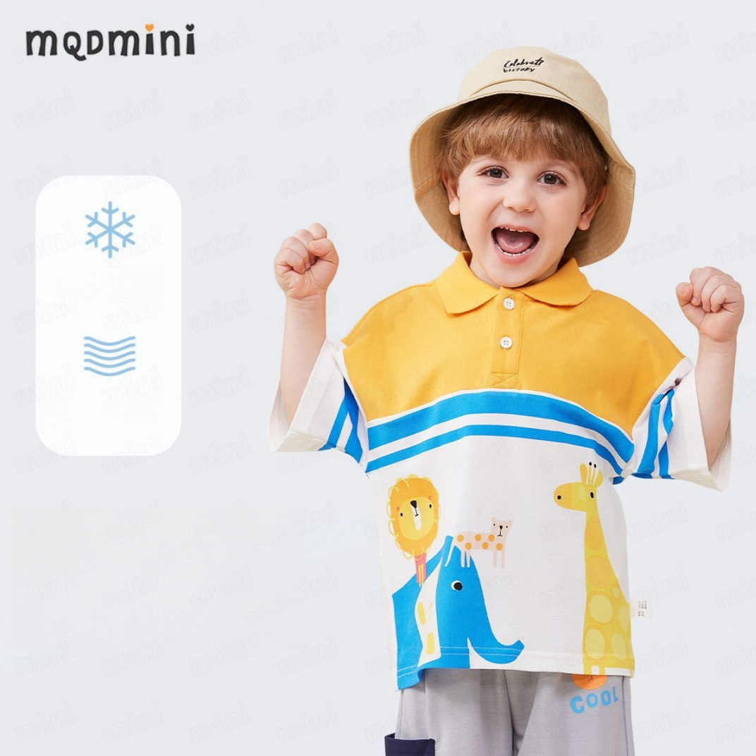 ひんやり 冷感 配色 カジュアル ポロ Tシャツ n-132