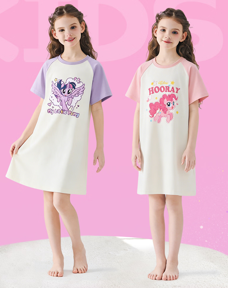 リラックス 子供 半袖 パジャマ ワンピース n-190