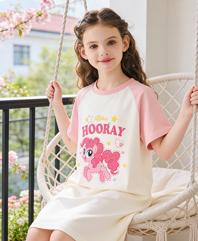 リラックス 子供 半袖 パジャマ ワンピース n-190