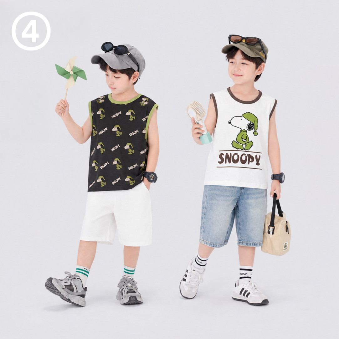 【2 枚入り】冷感素材 プリント 肌に優しい ひんやり Ｔシャツ n-210