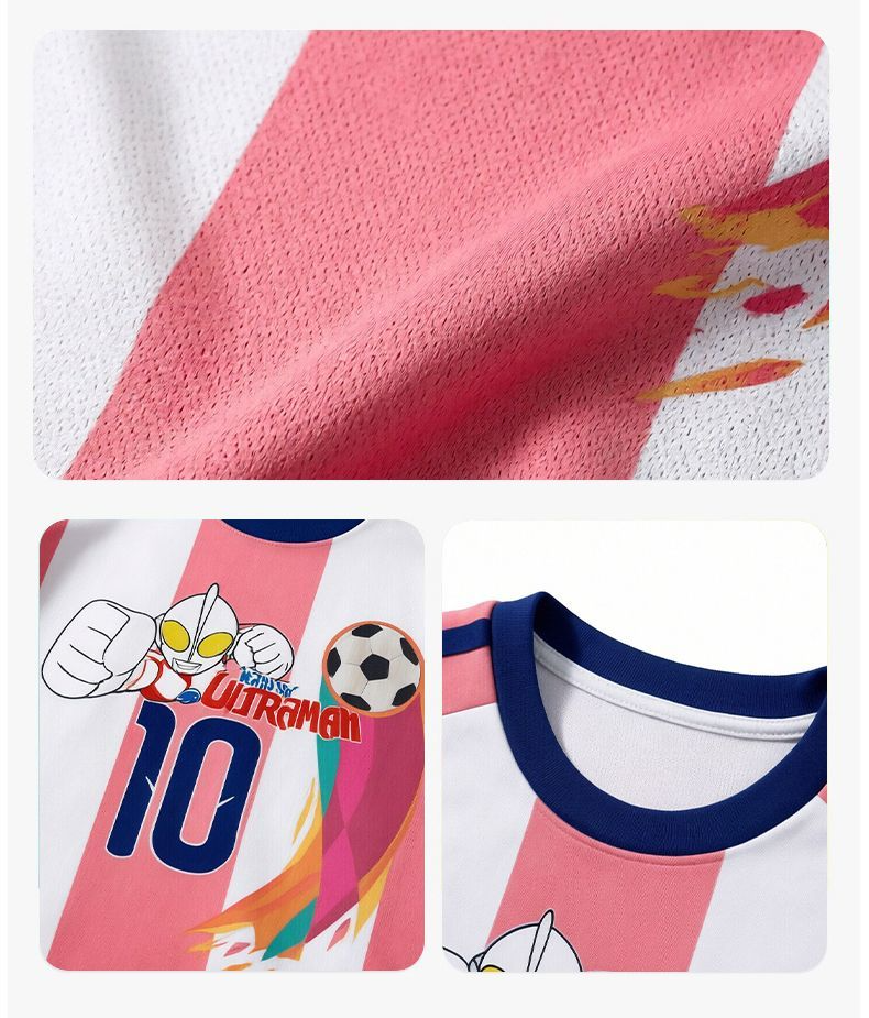 スポーツ 冷感快適 キッズ 半袖 Tシャツ+ショーツ セットアップ n-243