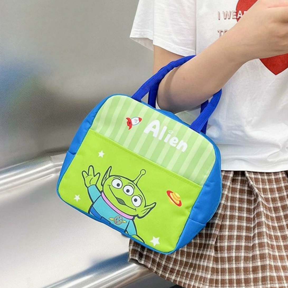 可愛いキャラプリント 保温保冷 防水生地 弁当バッグ C-214