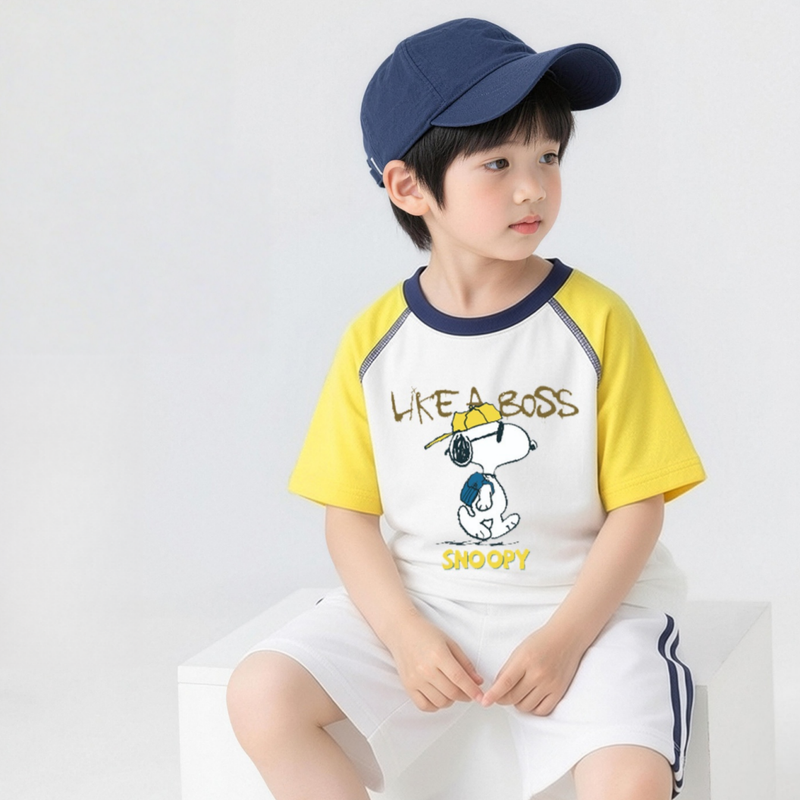 切り替え 肌に優しい Tシャツ+ショーツ セットアップ n-257