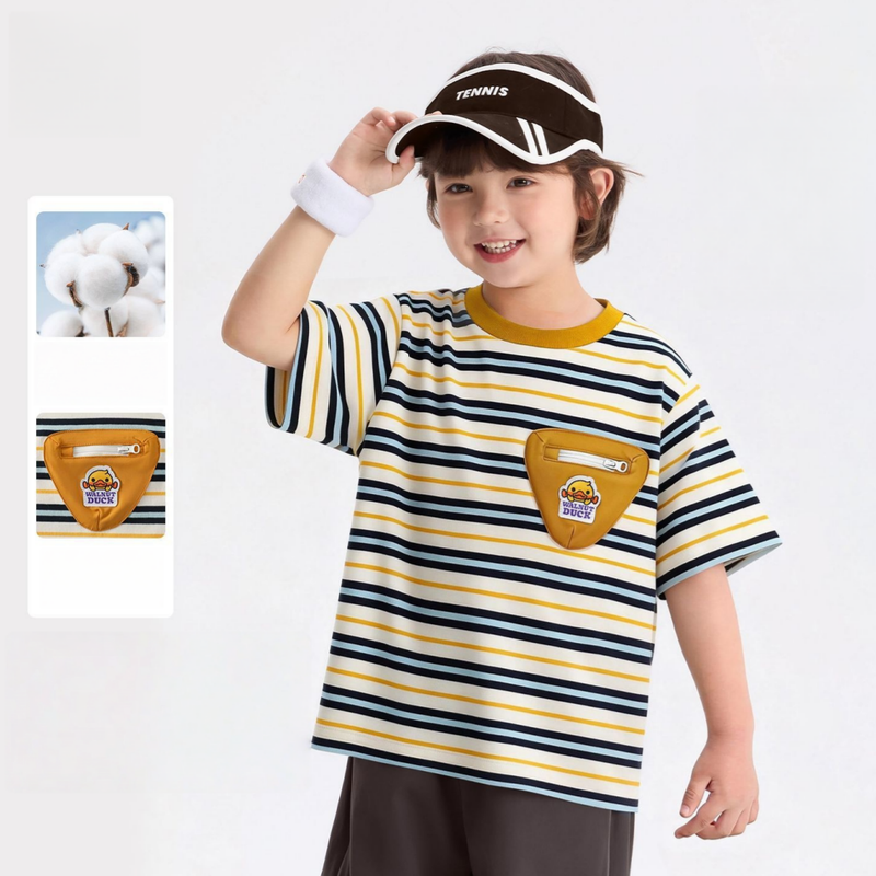 吸汗通気 カジュアル ボーダー 半袖 Tシャツ n-261