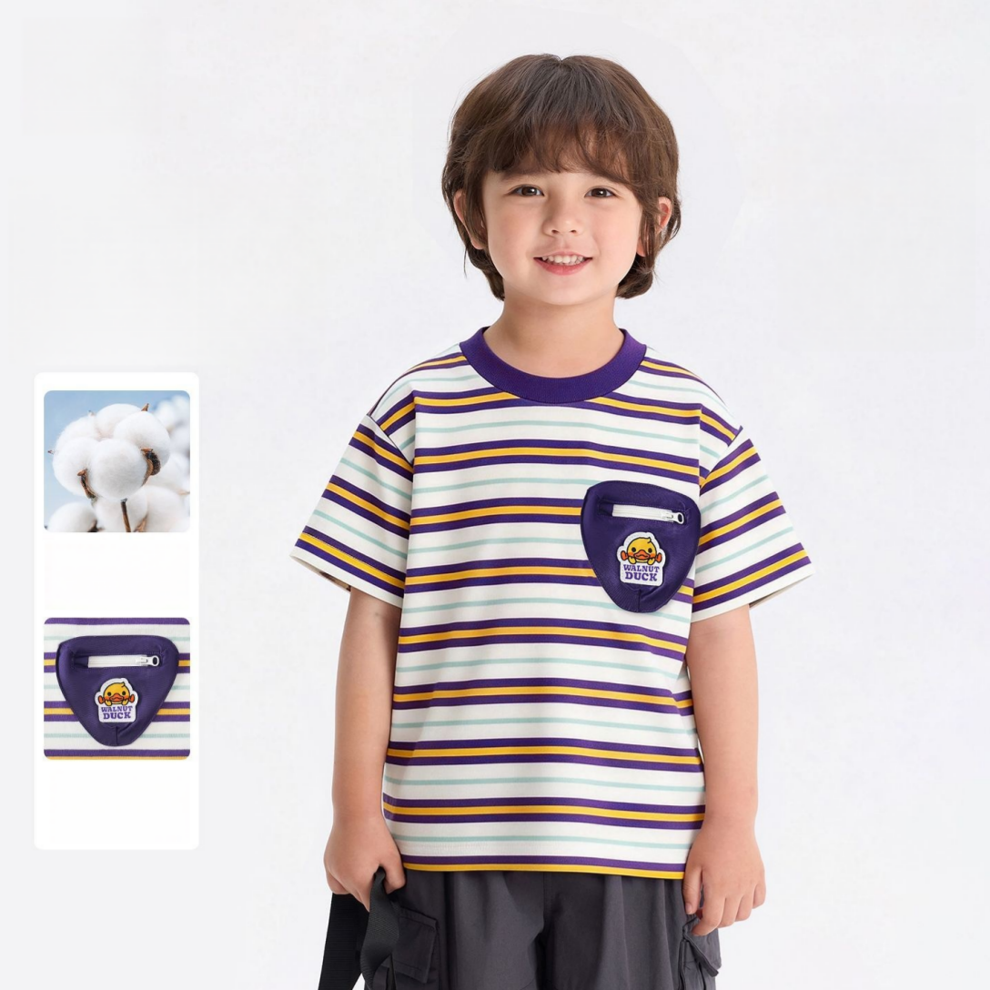 吸汗通気 カジュアル ボーダー 半袖 Tシャツ n-261