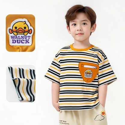 吸汗通気 カジュアル ボーダー 半袖 Tシャツ n-261