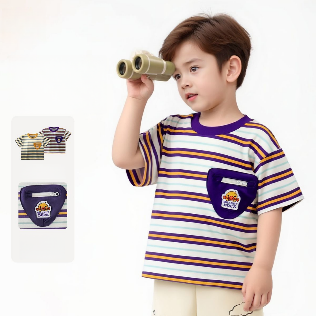 吸汗通気 カジュアル ボーダー 半袖 Tシャツ n-261