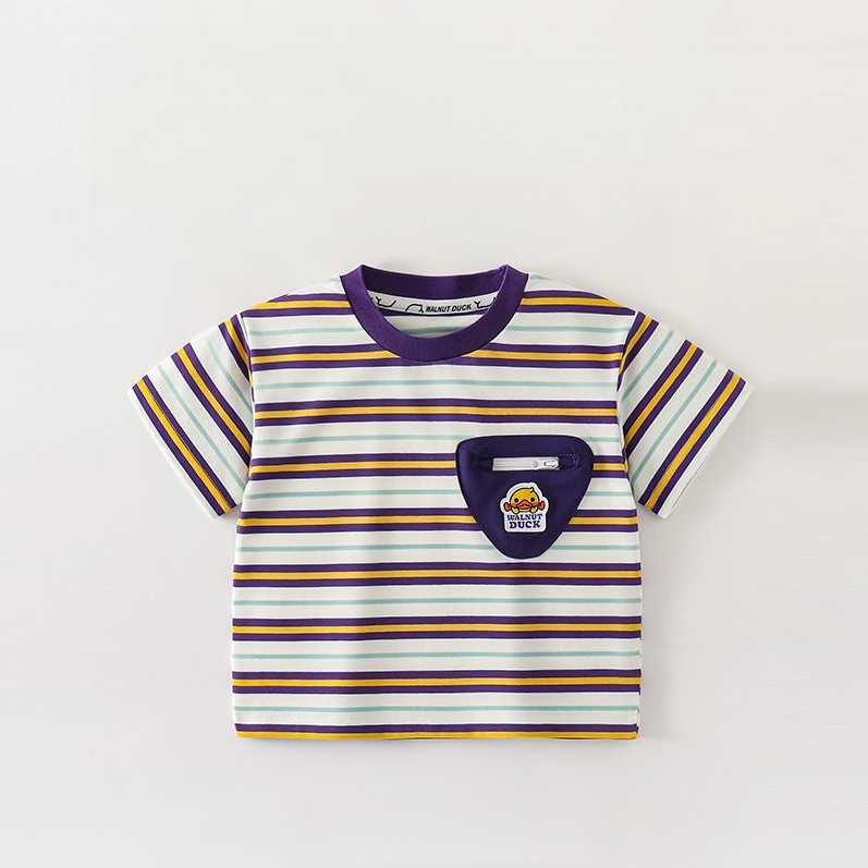 吸汗通気 カジュアル ボーダー 半袖 Tシャツ n-261