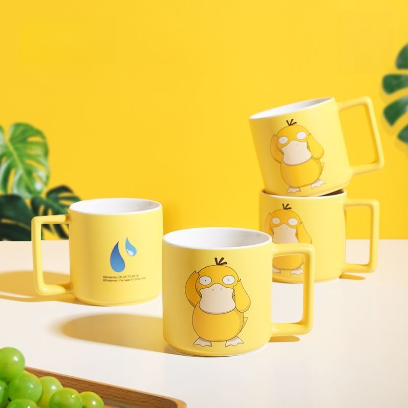 可愛い 水分補給 角ハンドル 陶器マグカップ C-223