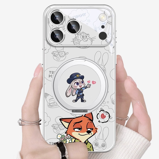 360°回転 磁気リング付き iPhone機種に対応 落下衝撃保護 スマホケース C-80043