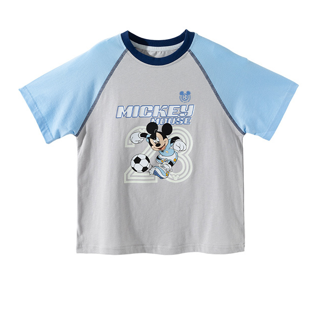 切り替え 配色 吸汗通気 綿100% 夏 Tシャツ n-298