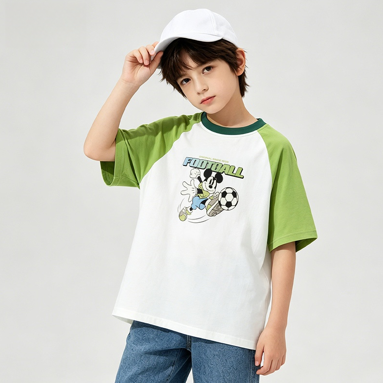 切り替え 配色 吸汗通気 綿100% 夏 Tシャツ n-298
