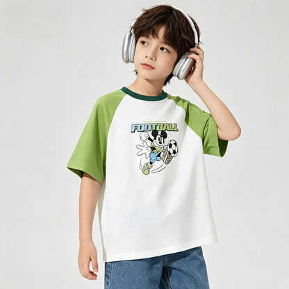 切り替え 配色 吸汗通気 綿100% 夏 Tシャツ n-298