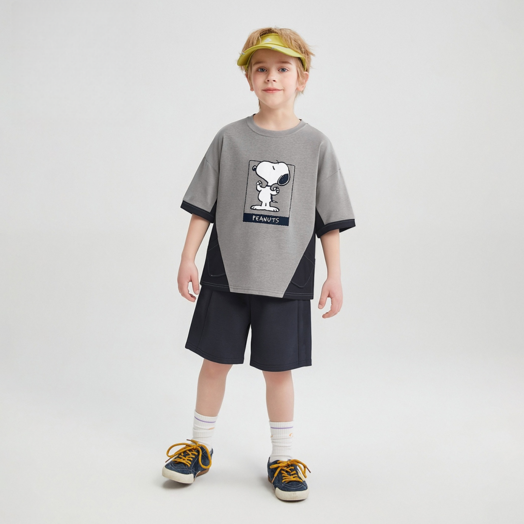 肌に優しい 夏コーデ 上下セット Tシャツ+ショーツ セットアップ n-319