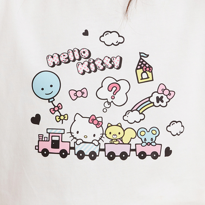 甘いピンク 配色 トップス+パンツ セットアップ n-347