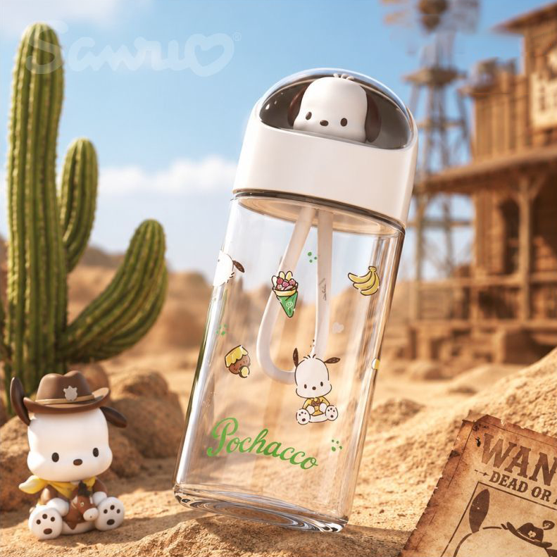 可愛い 持ち運び便利 透明 360ml 軽量 水筒 ボトル C-395