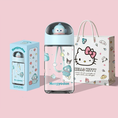 可愛い 持ち運び便利 透明 360ml 軽量 水筒 ボトル C-395