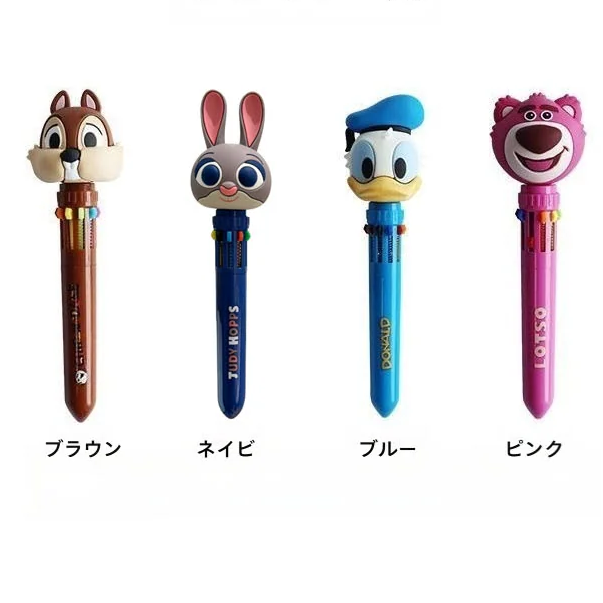 10色 ノック式 立体キャラヘッド ボールペン C-437