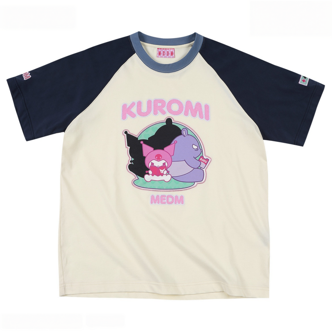 2色 男女兼用 配色 ラグラン Tシャツ C-50034