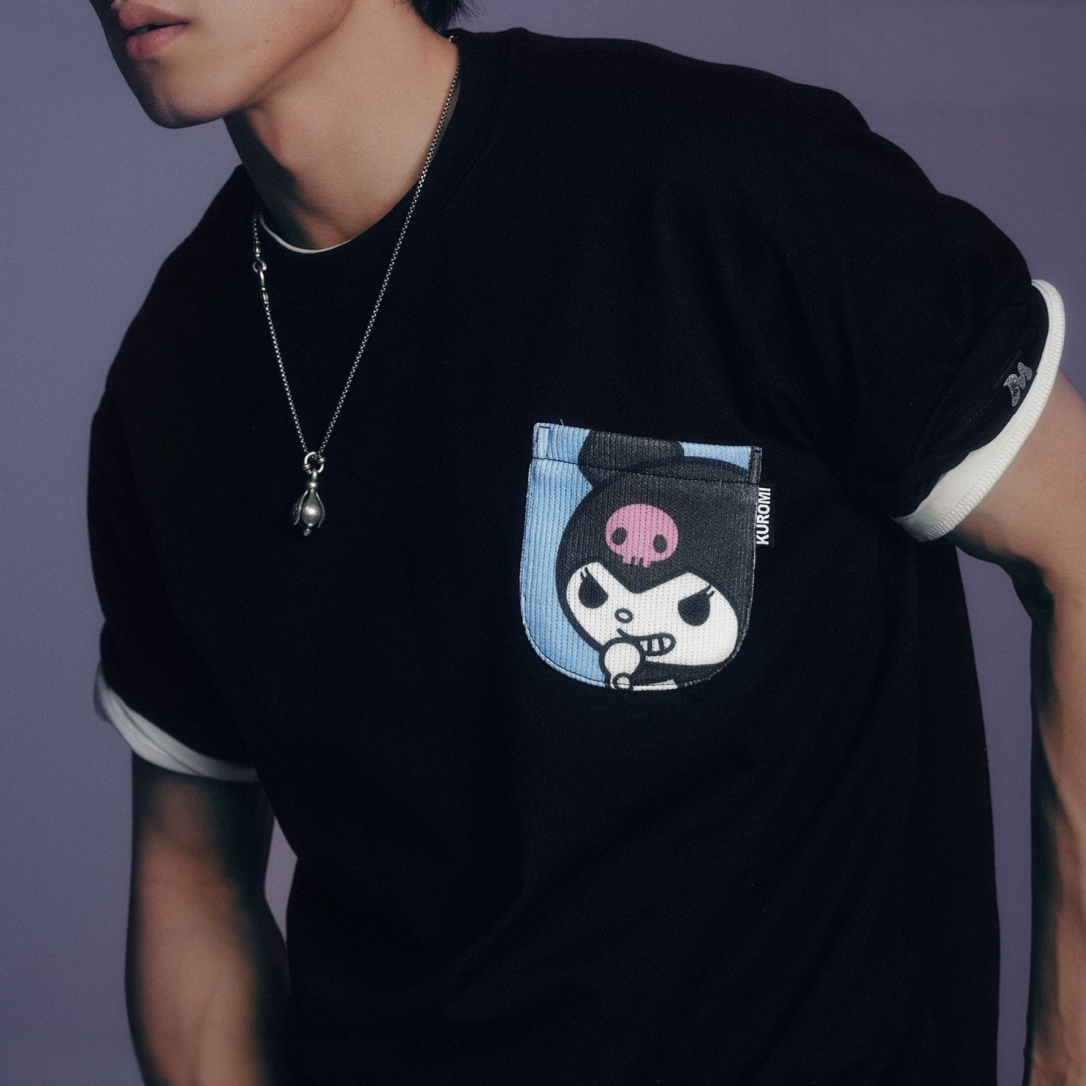 2色 男女兼用 ポケットデザイン Tシャツ C-50035