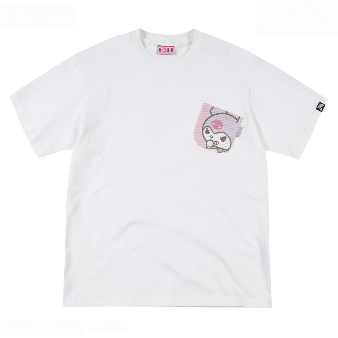 2色 男女兼用 ポケットデザイン Tシャツ C-50035