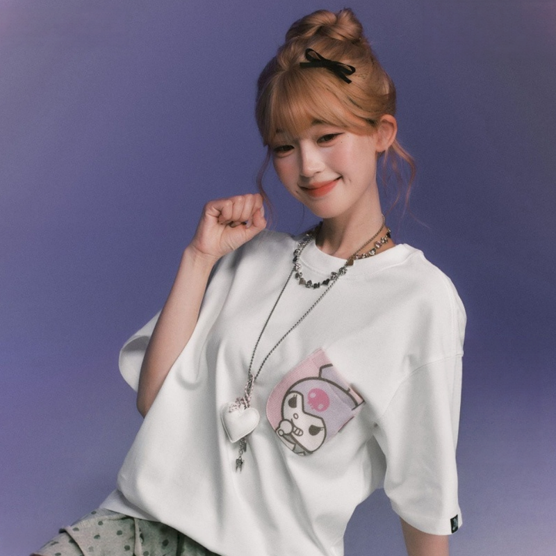 2色 男女兼用 ポケットデザイン Tシャツ C-50035