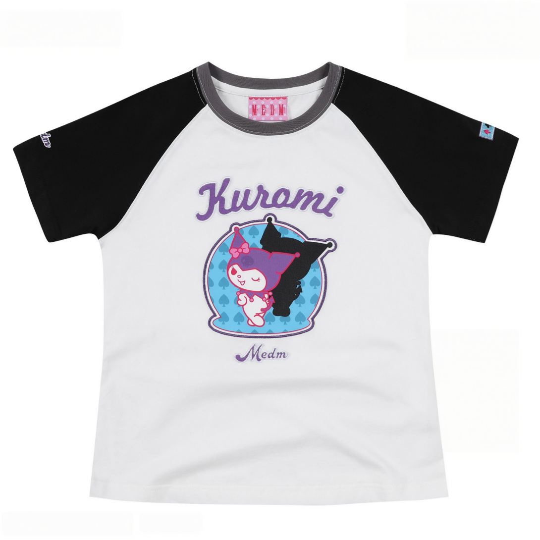 2色 かわいい ショート丈  Tシャツ C-50036