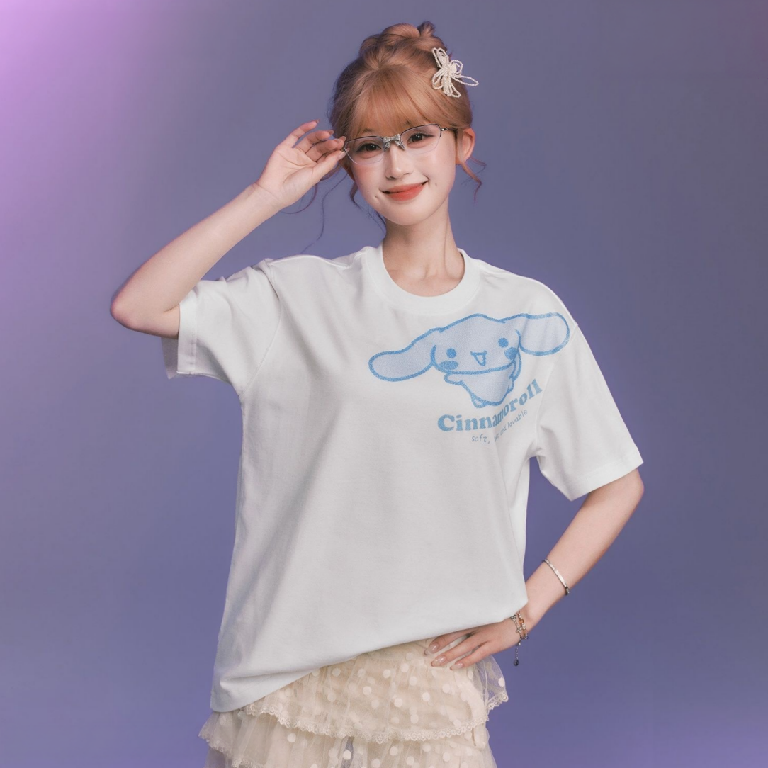 2色展開 男女兼用 プリント Tシャツ C-50040