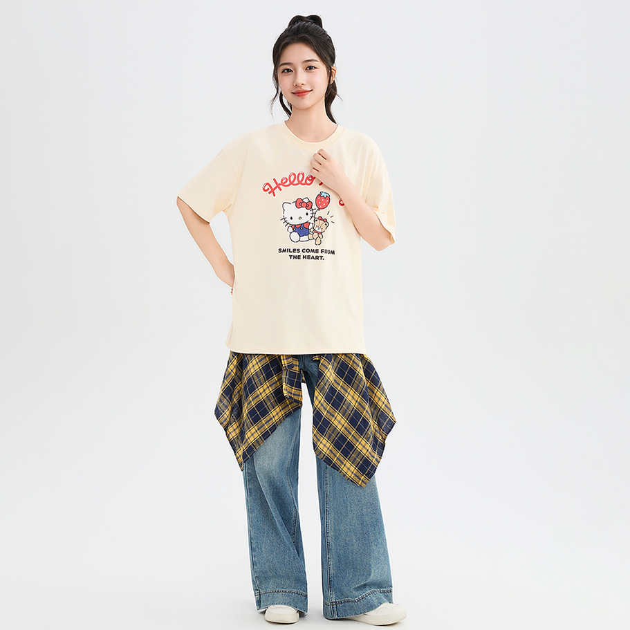 3色展開 かわいい プリント Tシャツ C-50048