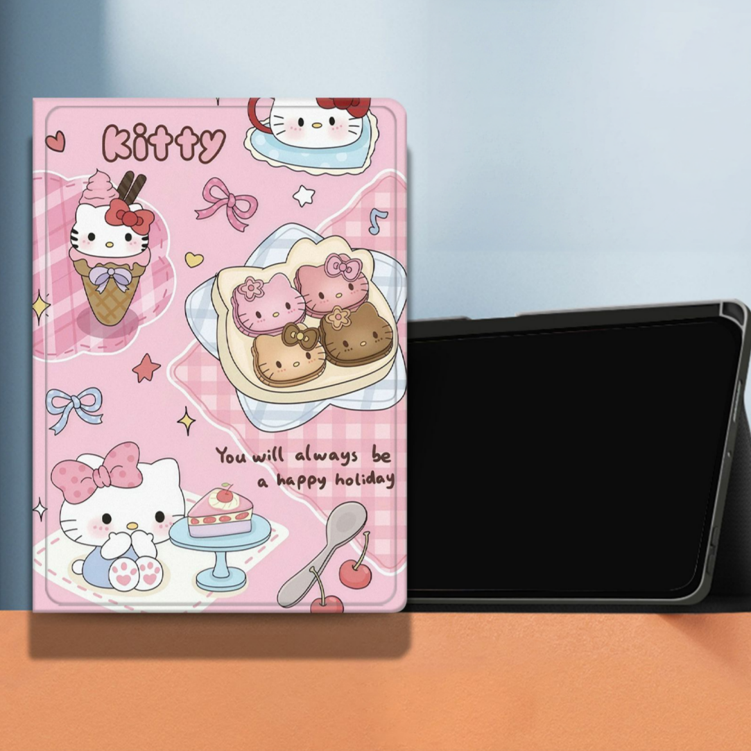 耐衝撃保護 薄型軽量 スタンド 両面プリント iPadケース C-80096