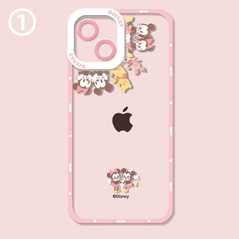 iPhone機種に対応 透明 レンズ全面カバー スマホケース C-80117