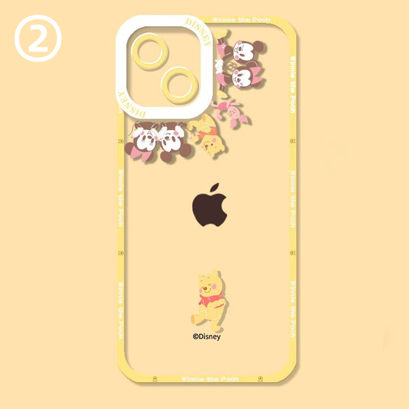 iPhone機種に対応 透明 レンズ全面カバー スマホケース C-80117