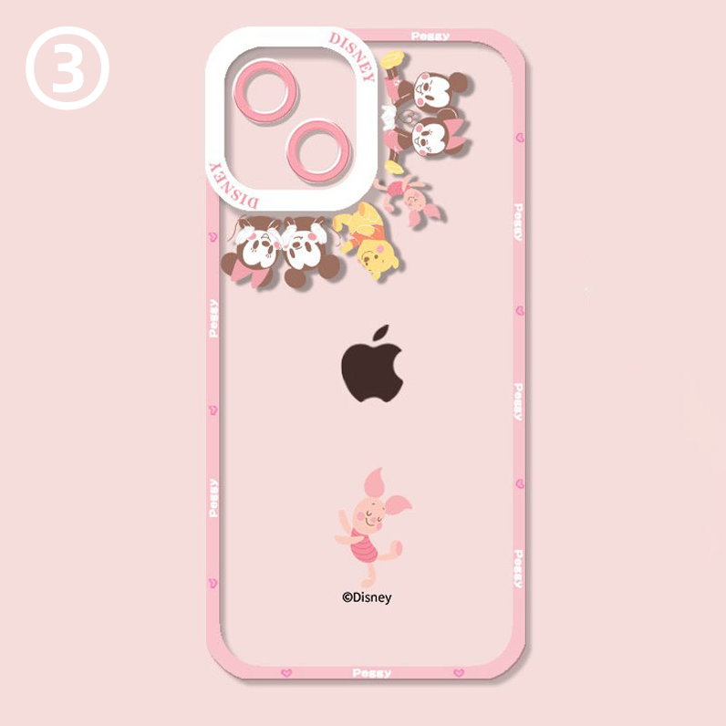 iPhone機種に対応 透明 レンズ全面カバー スマホケース C-80117