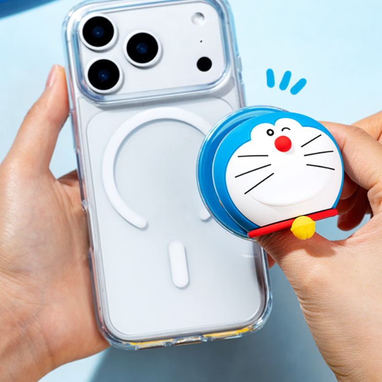ストレス解消！携帯便利 マグネット吸着 スマホスタンド C-80119