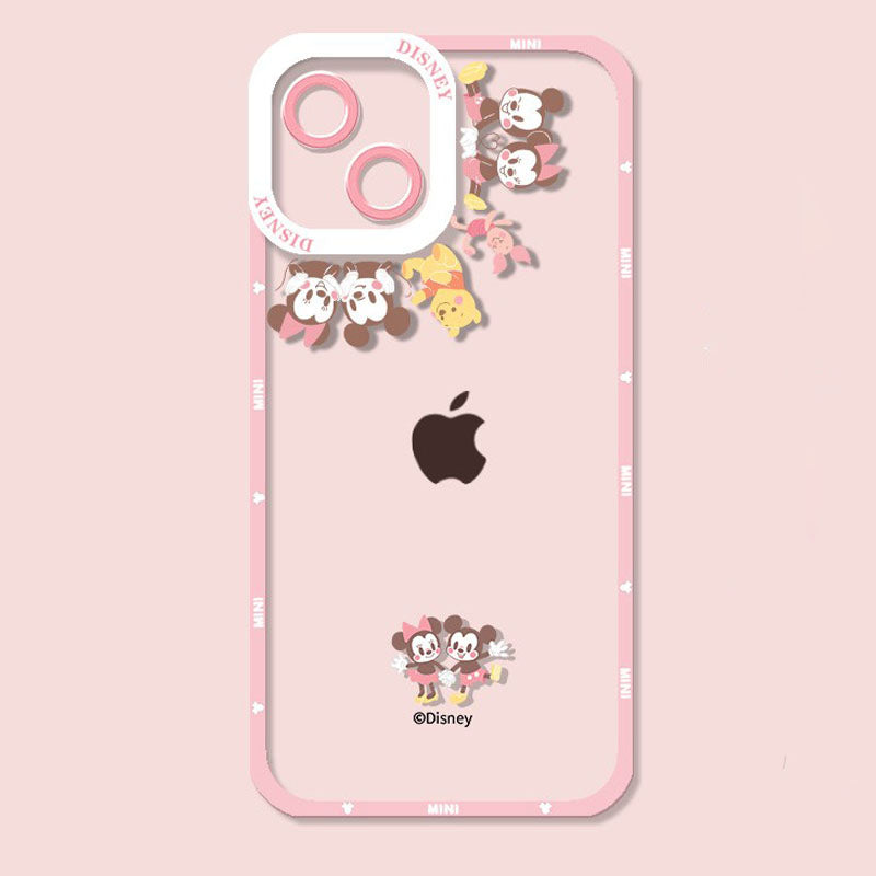 iPhone機種に対応 透明 レンズ全面カバー スマホケース C-80117