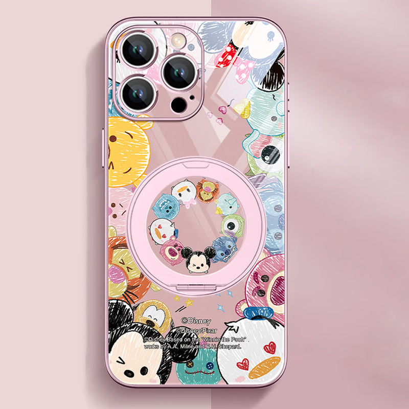 iPhone機種に対応 衝撃吸収 360 度回転スタンド スマホケース C-80132