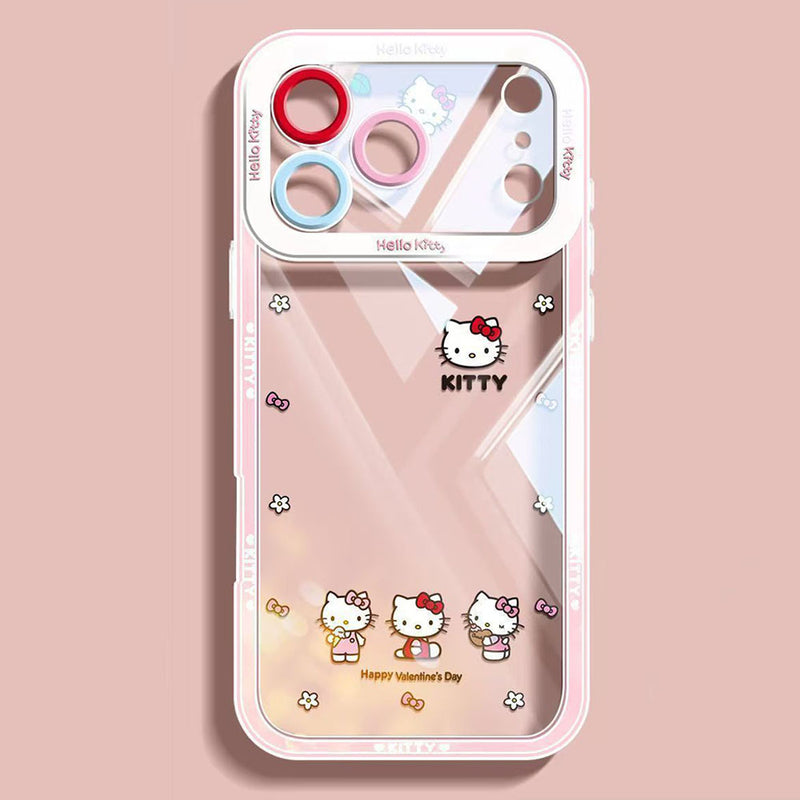 iPhone機種に対応 6カラー 透明感たっぷり カメラ保護 スマホケース C-80161