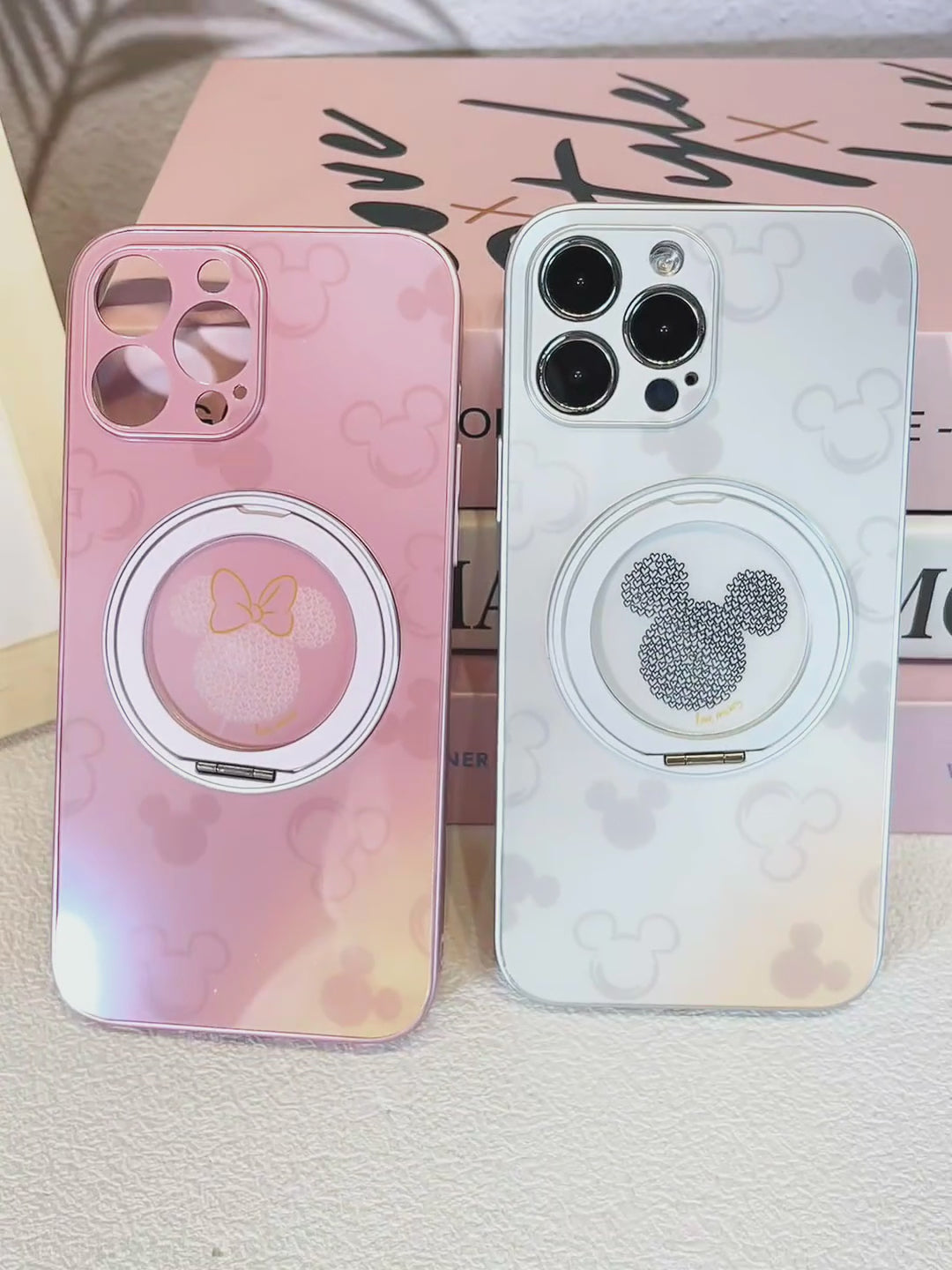 iPhone機種に対応 360°回転 磁気リング付き 落下衝撃保護 スマホケース C-80040