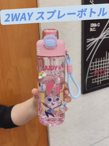 2WAY 飲んでも噴霧もできる 耐熱・防漏 ウォーターボトル C-128